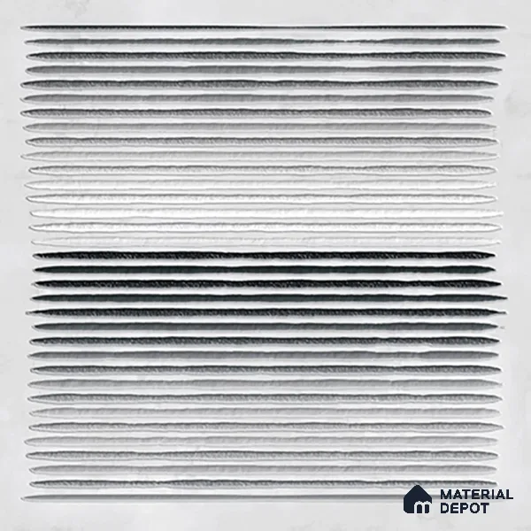 Highlighter Tiles  Tile TL 07240 B Carvino 8002 GLM (Silver) 1 ft x 1 ft Ceramic Matte Finish - 9 mm  | 2 mm Spacer is Mandatory (Sample)